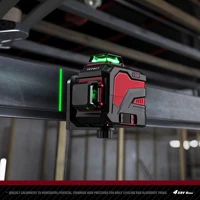 YEVOLT YVGLL4XS12 série niveau Laser vert 3 planches 12 lignes auto-nivelant 360 3D horizontale et verticale 3.6V 3Ah outils électriques 4