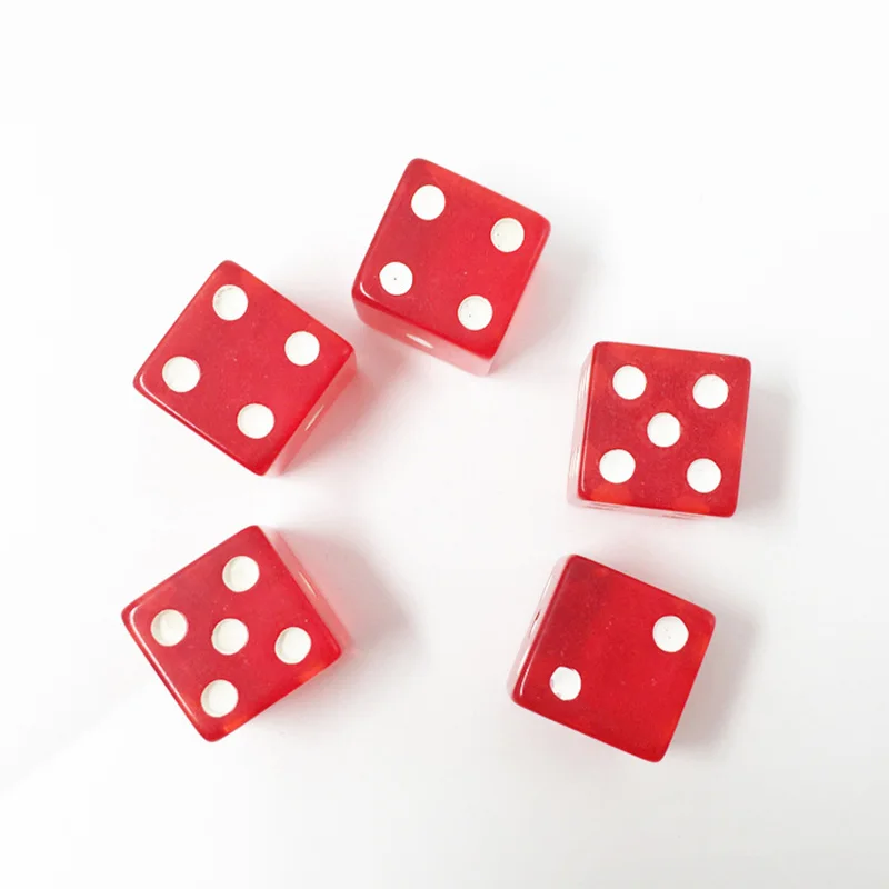 10pcs/set Transparent Dice 19mm for Board Games with acrylic dice,game dice,dice set