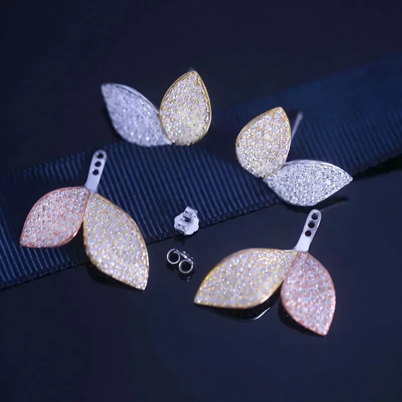 جودة عالية 925 فضة فاخر 3 لهجة زهرة المختنق قلادة...