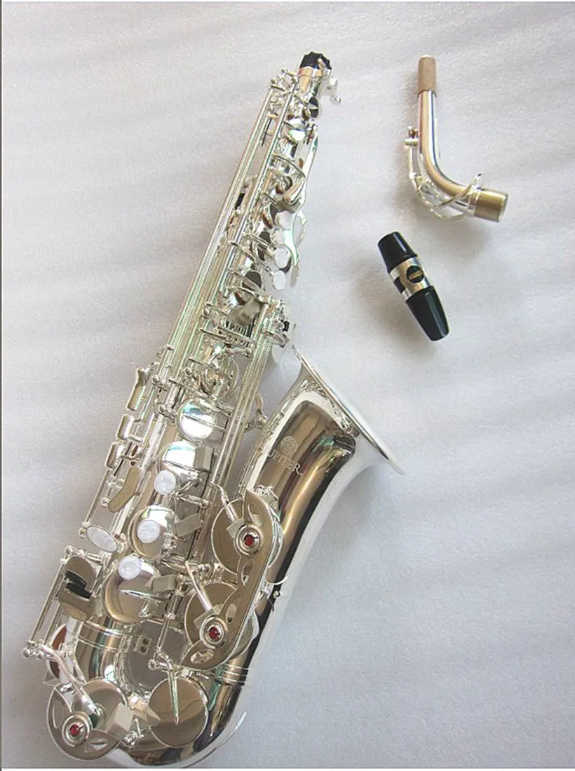 New Eb Alto Saxophone Jupiter JAS-700Q Silvering Brass Sax Body E-Flat Music Instruments Sax