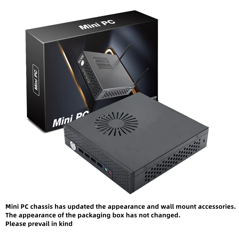 Mini Itx Chassi Portátil Desktop Computador Case Jogos Componentes do Computador Escudo com Cpu Ventilador de Refrigeração Módulo Wi-fi e Antena Diy - Imagem 3