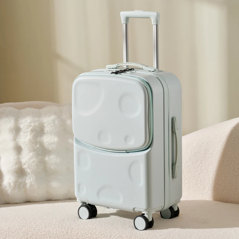 Handbagage koffer met frontopening usb-poort en bekerhouder_voghion.com