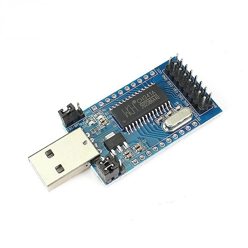 USB to UART IIC SPI I2C 컨버터, 병렬 포트 컨버터, 온보드 작동 표시기 램프 보드 모듈, CH341A ...