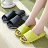 Women Summer EVA Slipper Solid Color couple Beach slippers 2024 Solid Color Flat Sandals Non-slip Bathroom Slippers Pantuflas 5