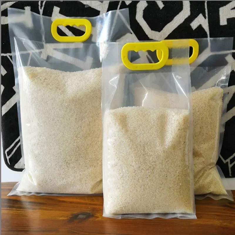 20pcs Rice Plastic Packaging Bags Moisture-proof and Insect Proof Food Storage Sealed Bags Hand-held Vacuum Packaging 5kg 10kg 5