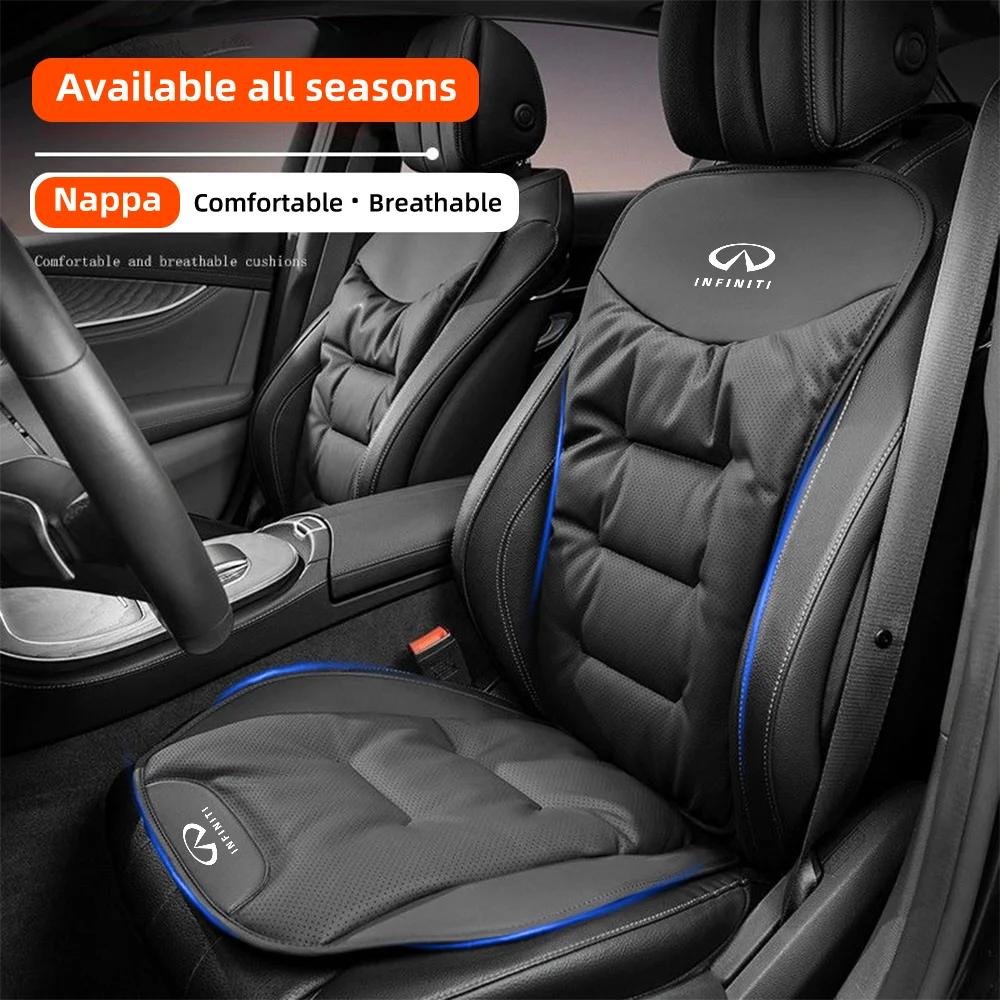 인피니티 Q50 Q30 QX70 FX50S Q60 Q70 QX80 QX30 EX FX J 차량용 가죽 시트 커버 앞/뒤 좌석 쿠션 의자 보호 패드