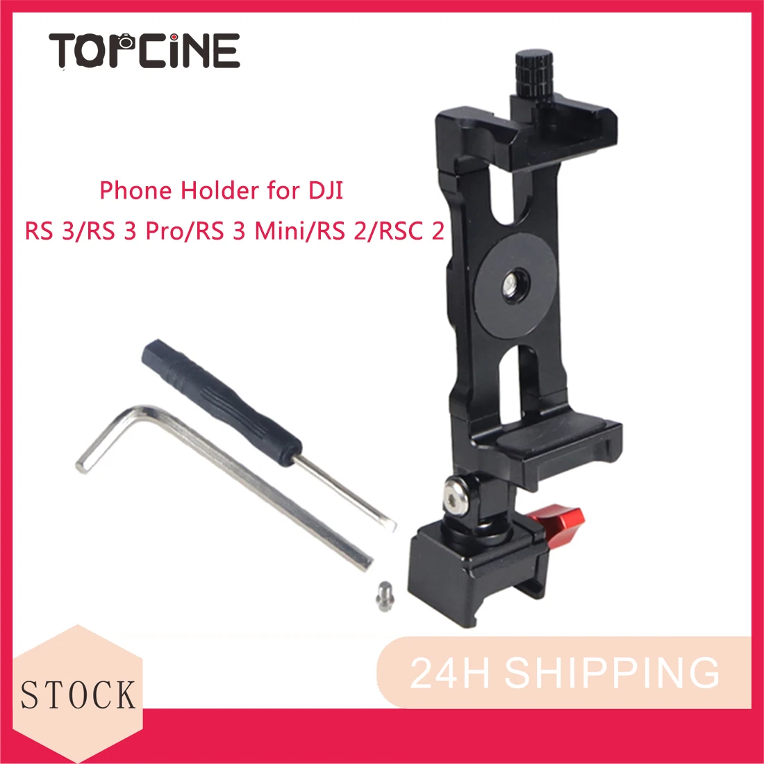 Supporto Per Telefono Topcine Per Accessori Stabilizzatore Cardanico Dji Ronin Rs 3/Rs 3 Pro/Rs 3 Mini/Rs 2/Rsc 2
