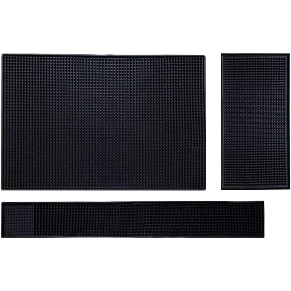 Bar Mat Rubber Dish Drying Mat Countertop Non Slip Heat Resistant Home Kitchen Accessories