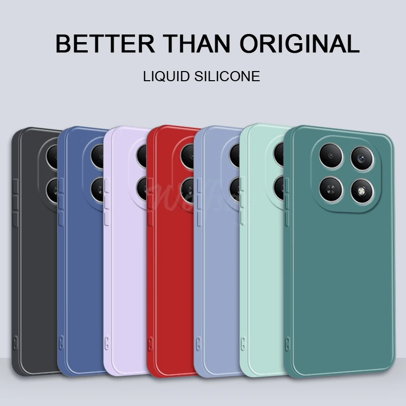 Liquid Silicone Soft Rubber Phone Protector Cover - Plain Design