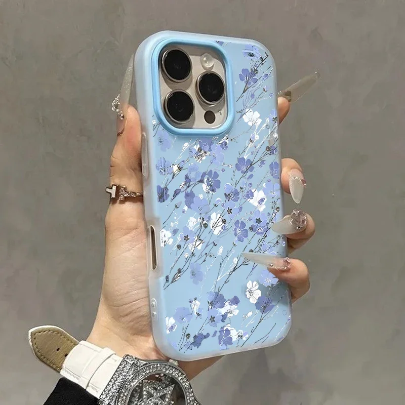Delicate High-Bamboo Floral Pattern Protective Phone Case