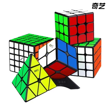 [Picube] QiYi Magic Cube Set 2X2 3x3 4x4 5x5 Pyraminx Skewb Megaminx Maple Leaf Mastermorphix Speed Cubo Magico Children Kids 1