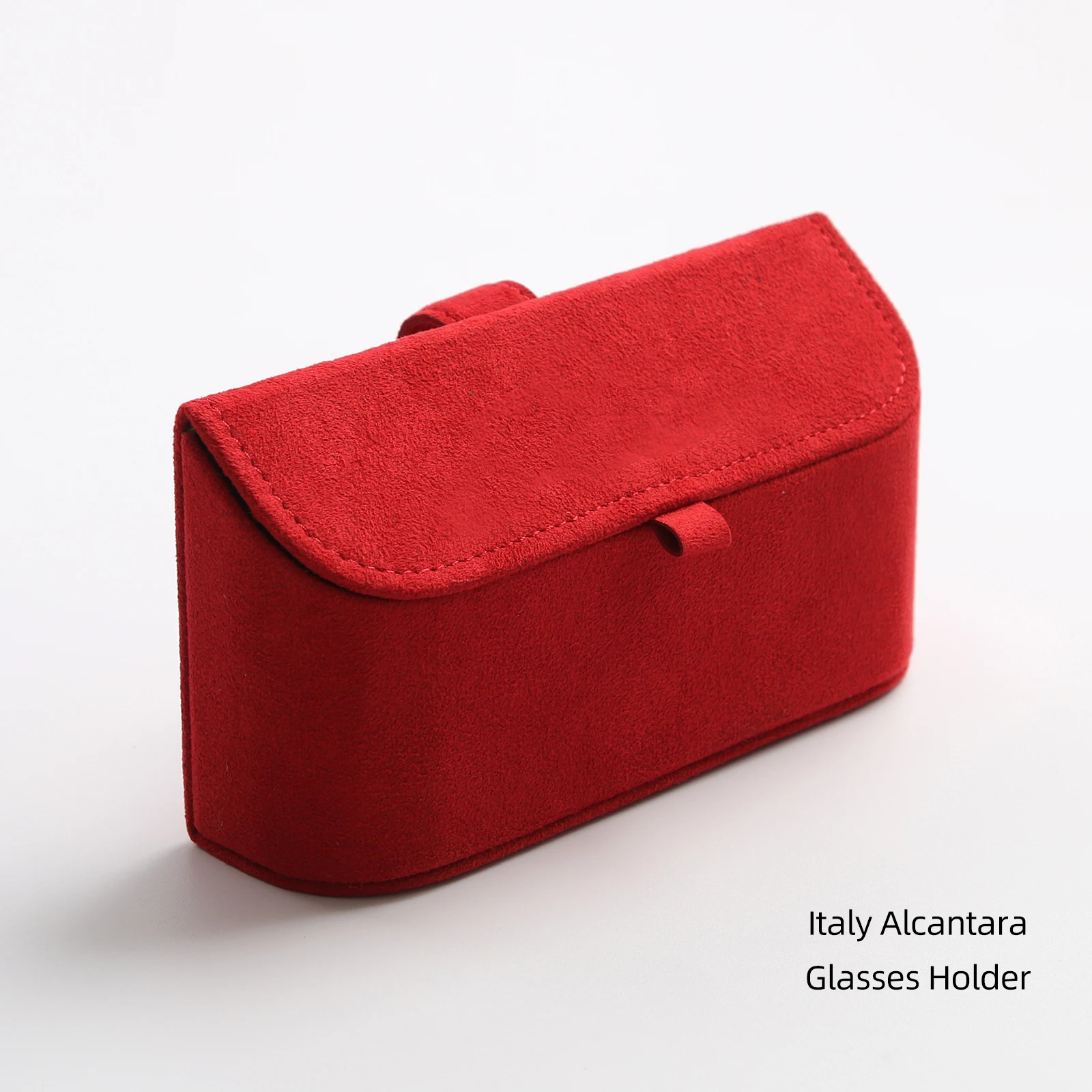 

Alfanxi Sunglasses Holder for Car Sun Visor Alcantara Sunglasses Clip Storage Case for Most of Car Models