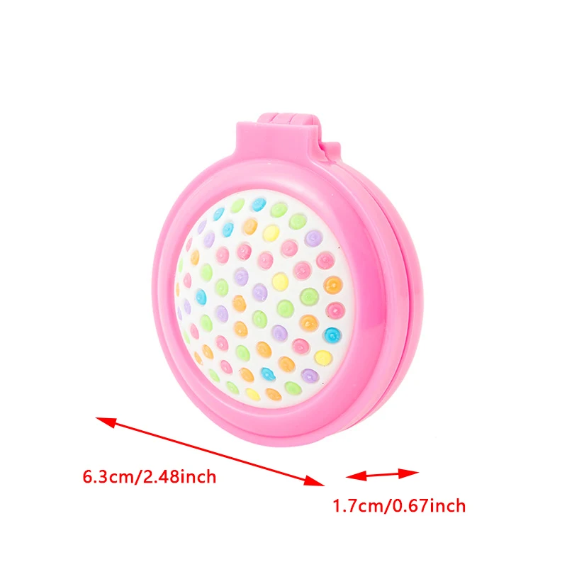 1pc Small Airbag Comb Baby Mini Portable Folding Hair Brush With Mirror Head Massager Cushion Pocket Styling Tools