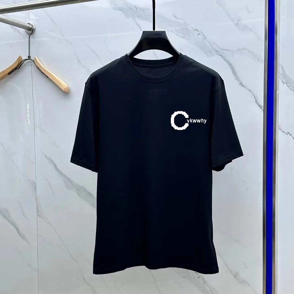 luxury brand t-shirt for men paris women's t-shirt white And Black Loose fashion plus size clothes