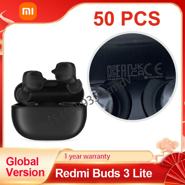 Xiaomi Redmi Buds 3 Lite TWS Bluetooth 5.2 Earphone Headset IP54 18 Hours  Battery Life Mi