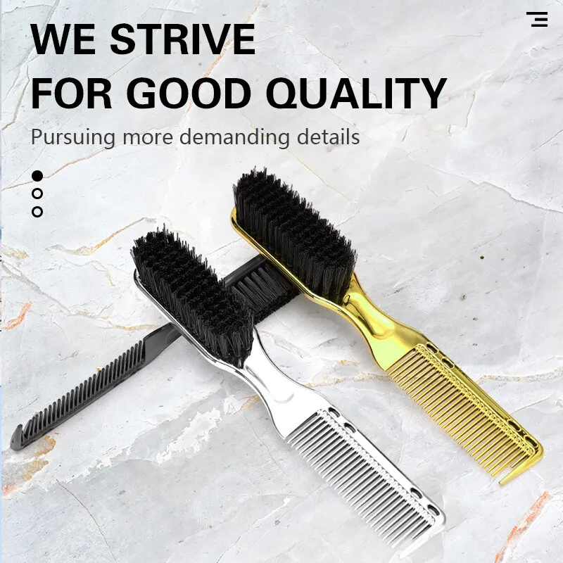 

3 Color Barber Hairdressing Soft Hair Cleaning Retro Neck Duster Broken Remove Comb Brush Hair Styling Salon Tools Wholesale