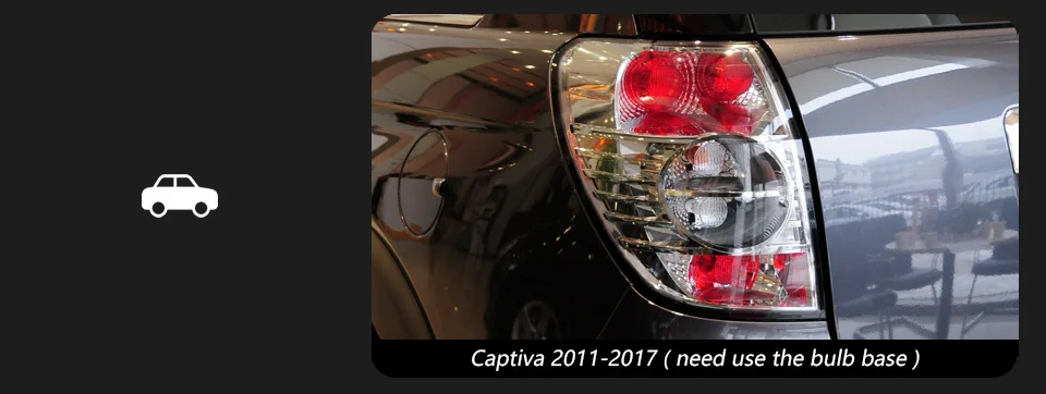 Car Lights for Chevrolet Captiva LED Tail Light 2008-2018 Captiva Rear Stop Lamp Brake Signal DRL Reverse Automotive Accessories