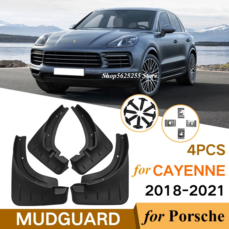 2020 Car Mud Flaps Splash Guard Fender Mudguard for Porsche Cayenne +  Fixing Screw - China Car Fender, Fender