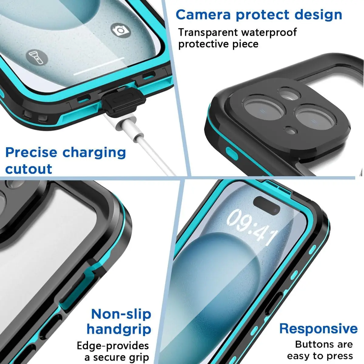 IP68 Waterproof Magnetic Case For iPhone 16 15 14 13 Pro Max Plus Mini Dustproof Underwater Touch Screen Diving Case Phone Shell - Image 4