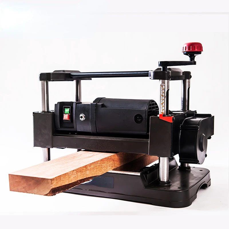 12 inch 305mm woodworking thicknesser desktop planing tools small wood thickness planer with spiral cutter head