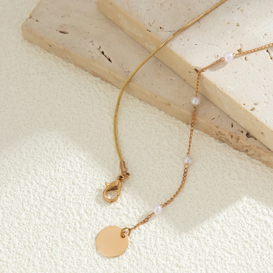 Bysonglezai Collana Donna Collane Pendente Lunghe Catena Ciondolo Collana Lunga con Pendente A Sfera Semplice per Catena Maglione da Donna