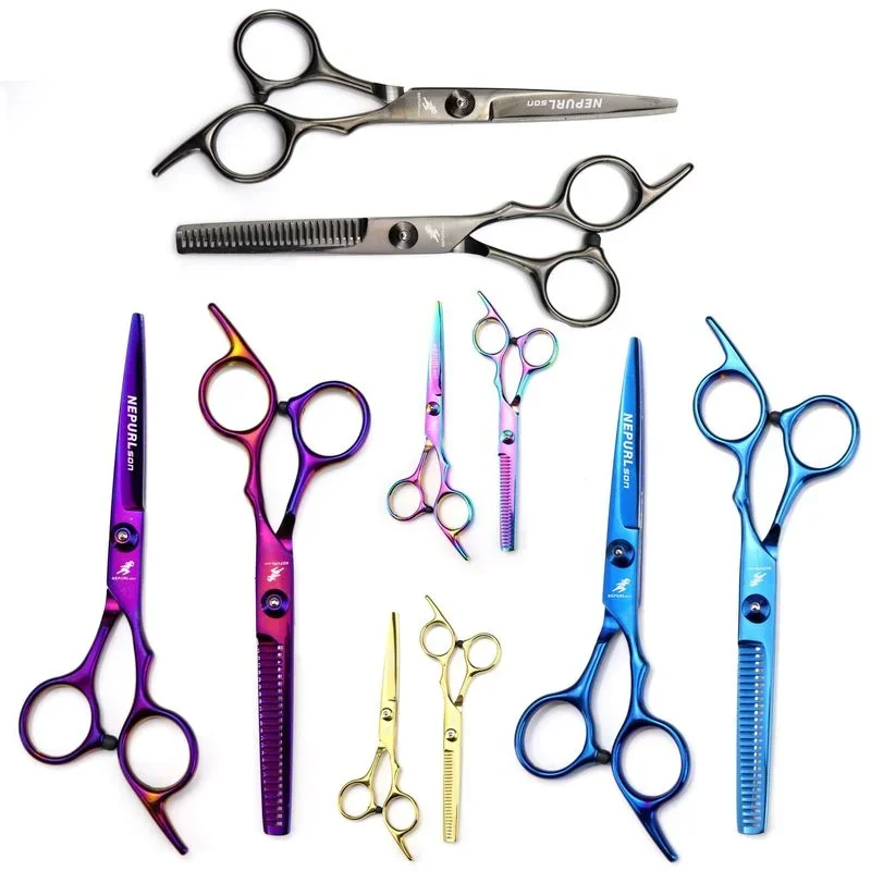 

6 inch Hair Scissors Thinning Barber Cutting Professional Hair Shears Scissor Tools Stainless Steel Hairdressing Scissors