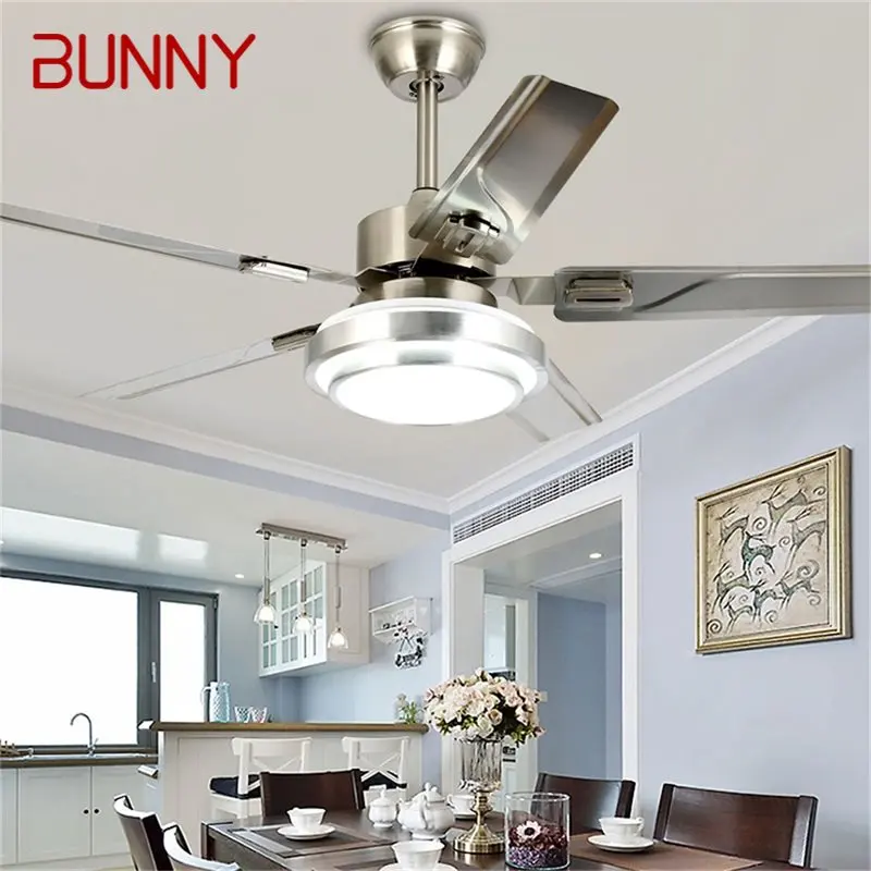 

BUNNY Ceiling Fan Light LED Lamp Modern Simple For Home Dining Room Bedroom Restaurant 110V 220V