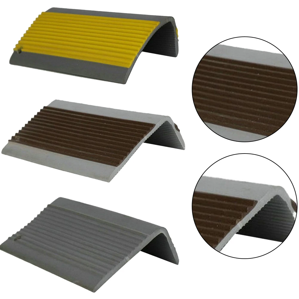 

Anti-Slip Tape 100cm Stair Case Nosing PVC 5cmx2cm Tair Anti Slip Nosing Rubber Angle Step Edge Safety Tapes