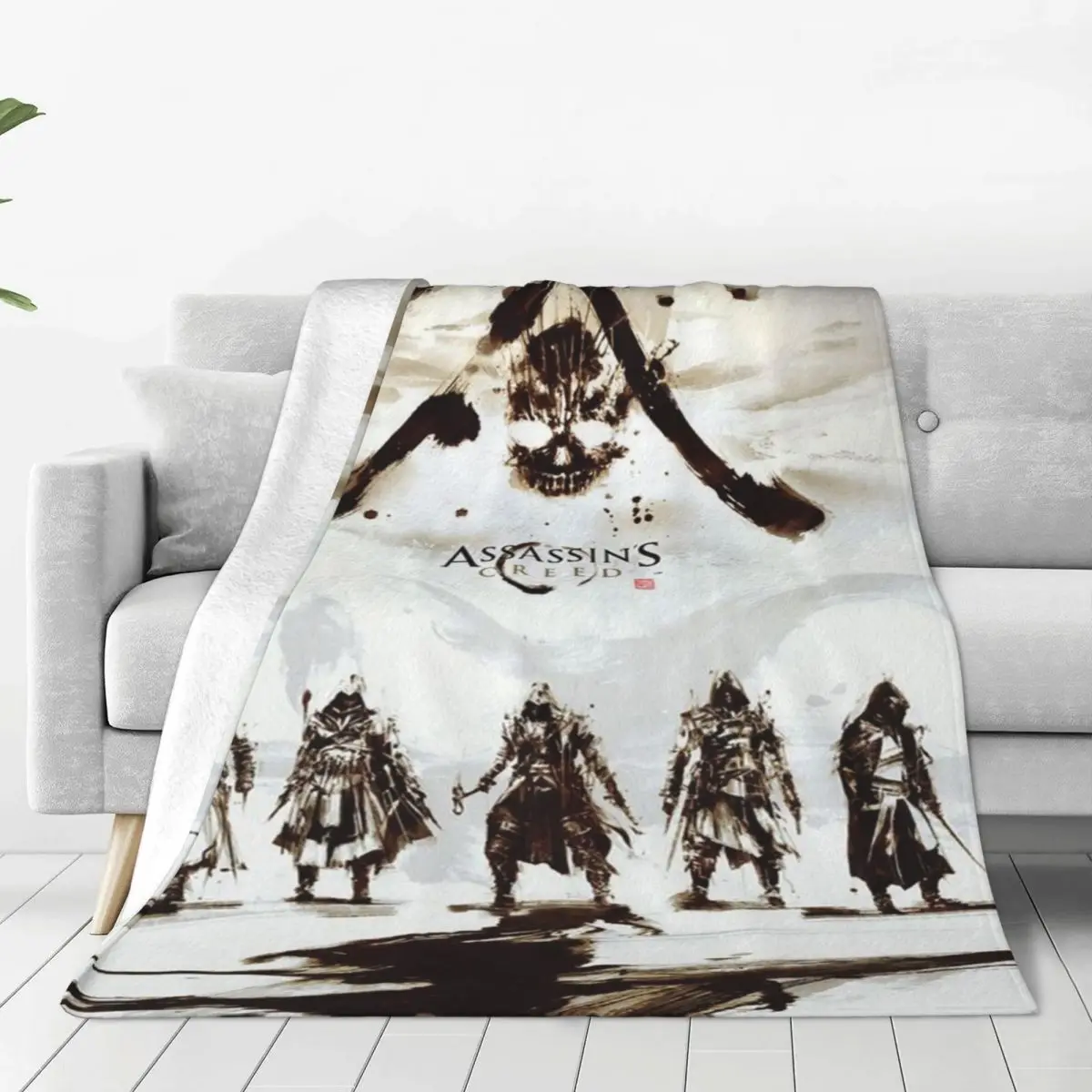 Assassins Creed Mirage Coperte Copridivano In Pile Primavera Autunno Multifunzione Coperta Leggera Per Divano Di Casa Tappeto Pezzo
