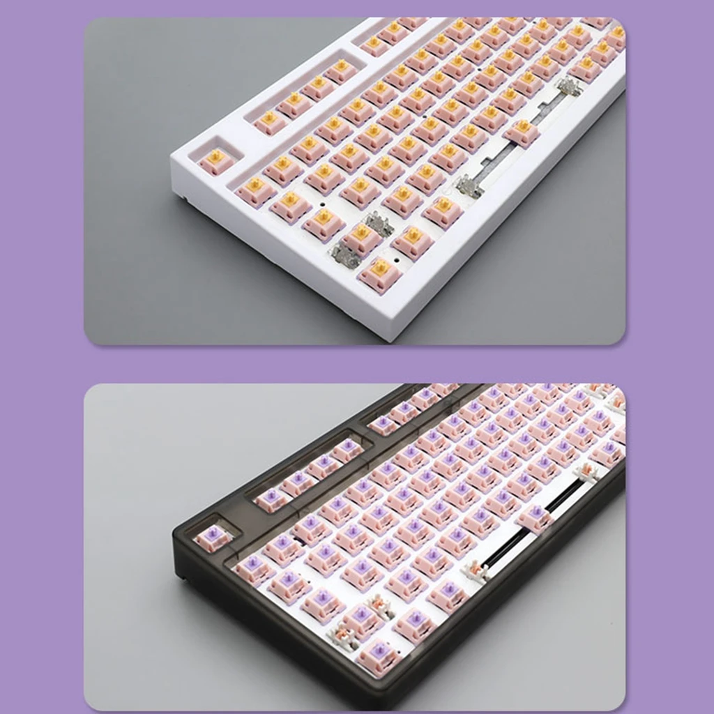 Interruptor de Teclado Mecânico Personalizado Pinos Tátil Linear Mmd Princess v2 Hifi Pom Material Ptfe Pré-montado 38g 45g 53g 48g 60g - Imagem 4