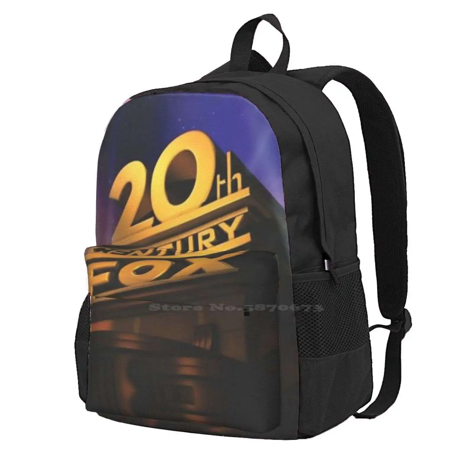 

20 Century Fox Teen College Student Backpack Laptop Travel Bags Universal Pictures 100th Anniversary Paramount Pictures Logo
