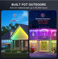 Smart RGBIC LED Eave Lights 100FT Permanent Outdoor Waterproof WiFi Dimmable with Alexa Google Tuya for Holiday Party Home Decor - Image 4