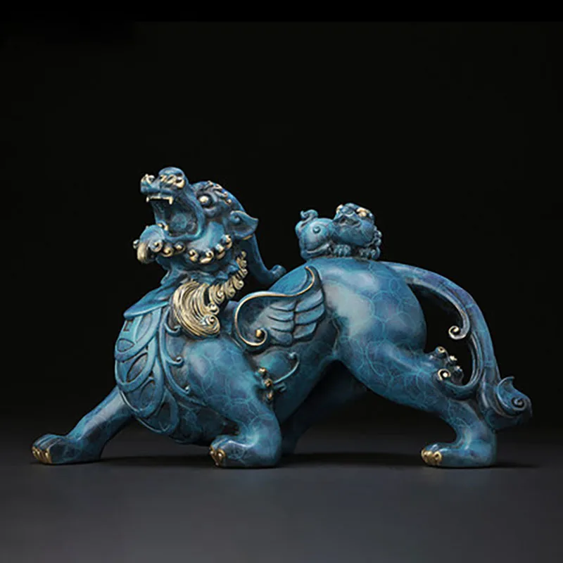 PIXIU-Chinese Mascot Miniatures Ornaments, Mythical Animal Decorations, Door, Home Crafts, Living Room Decor