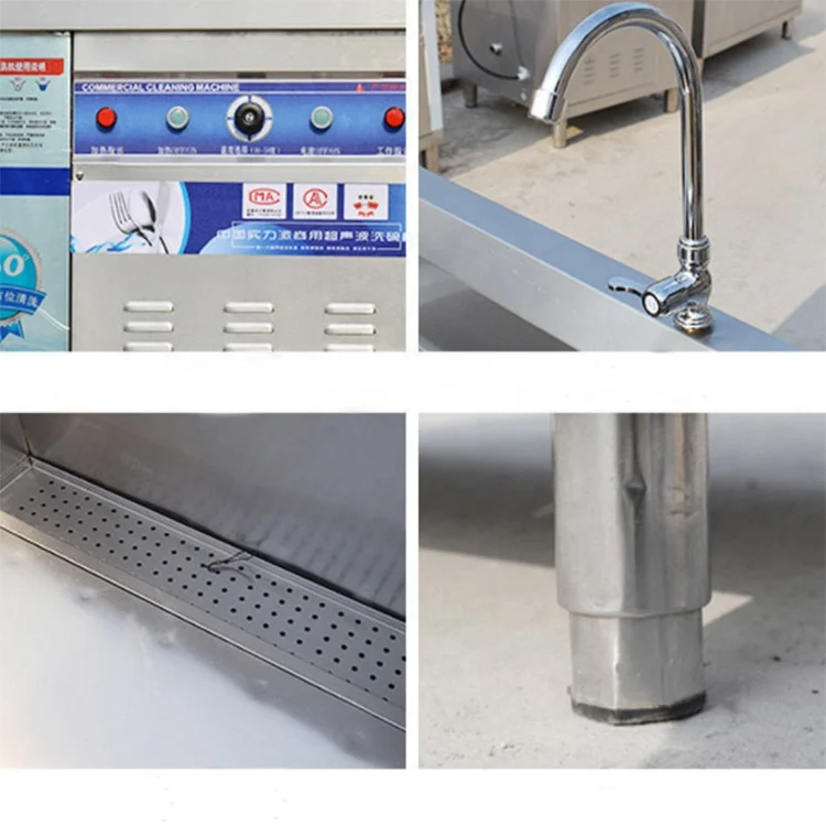 Commercial Kitchen Dishwasher Automatic Ultrasonic Industrial Sink Dishwasher Household Cleaner Dishwasher 3