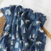 HappyFlute One Piece Fahion Print Muslin Cotton Fiber Baby Swaddle Newborn Blanket Baby Infant Wrap 120x110cm 1