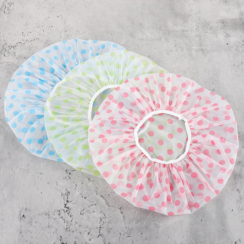 4pcs Thickened Shower Cap for Women, Waterproof Shower Cap for Home Use, Disposable EVA Shower Cap