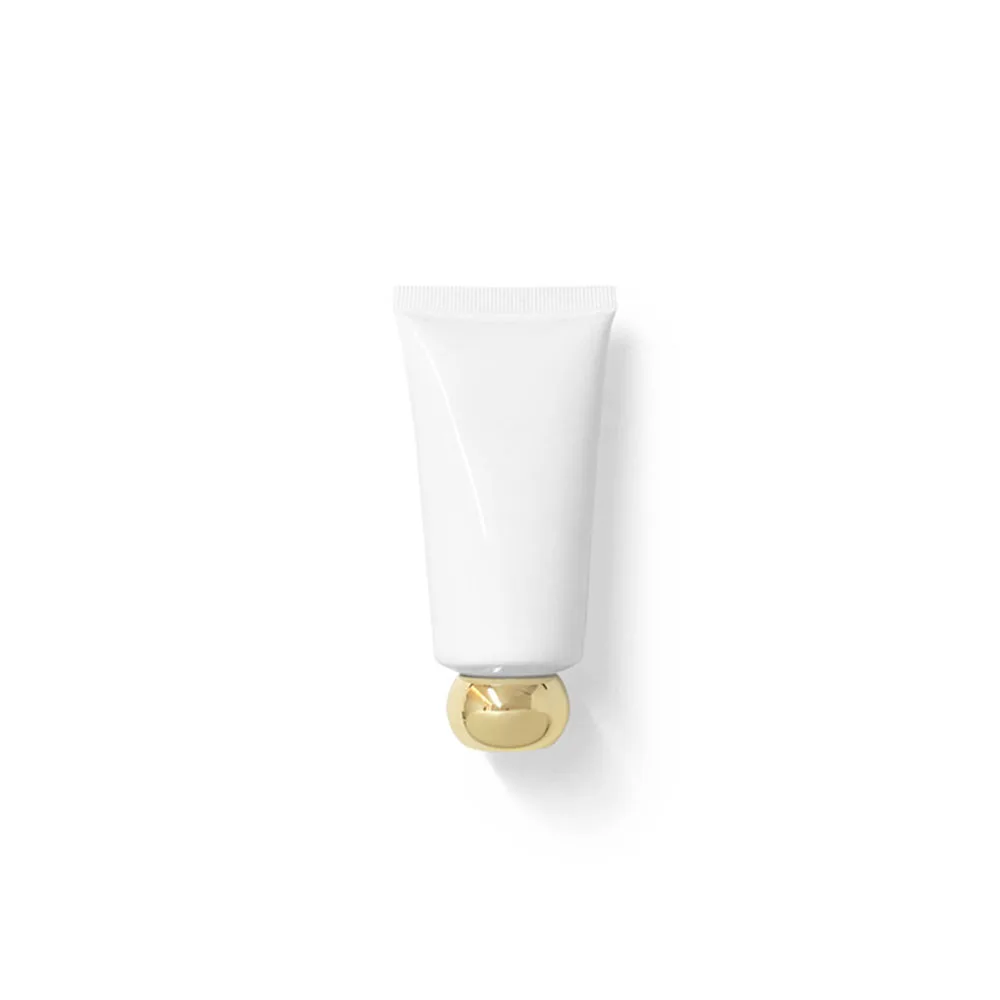 빈 화장품 스퀴즈 50g 50ml 1.8OZ 흰색 플라스틱 튜브, Abucas 모양 상단 뚜껑