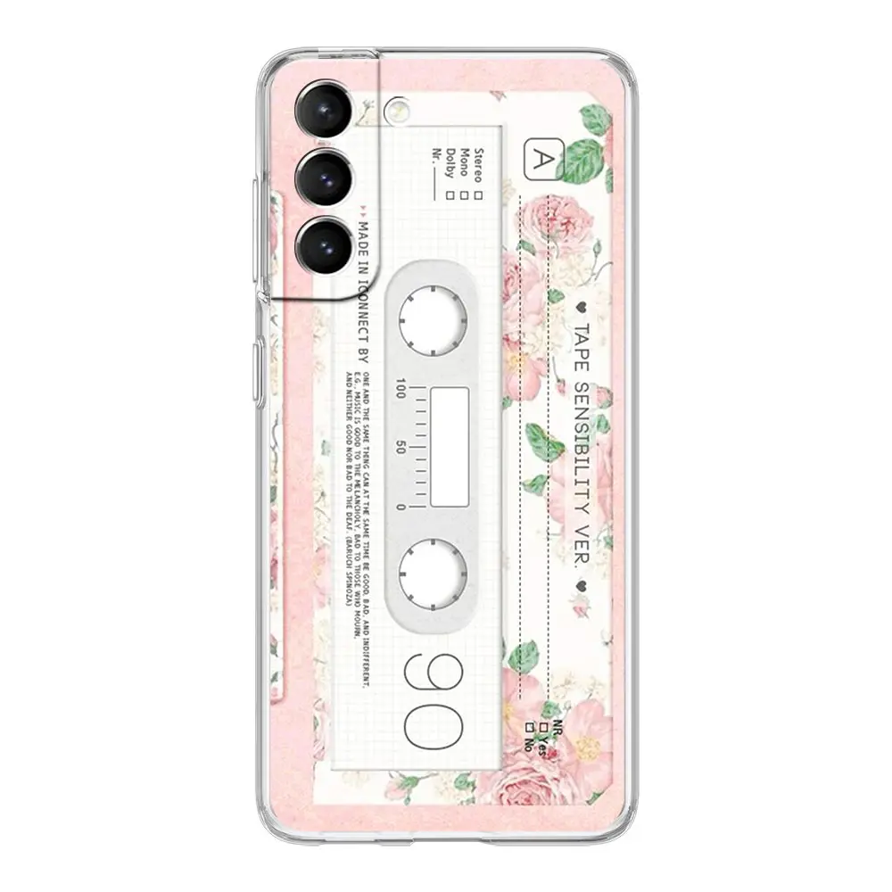 Retro Vintage Cassette Tape Clear Phone Case Cover