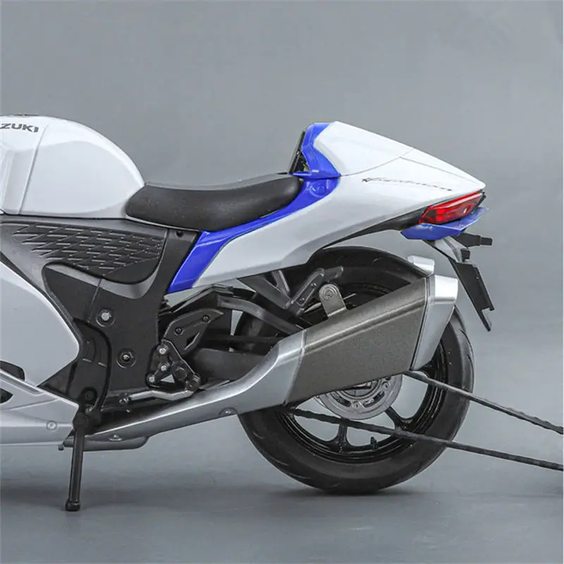 1:9 SUZUKI Hayabusa GSX-1300R Alloy Racing Motorcycle Model Diecast Metal Street Sports Motorcycle Model With Light Kid Toy Gift 6