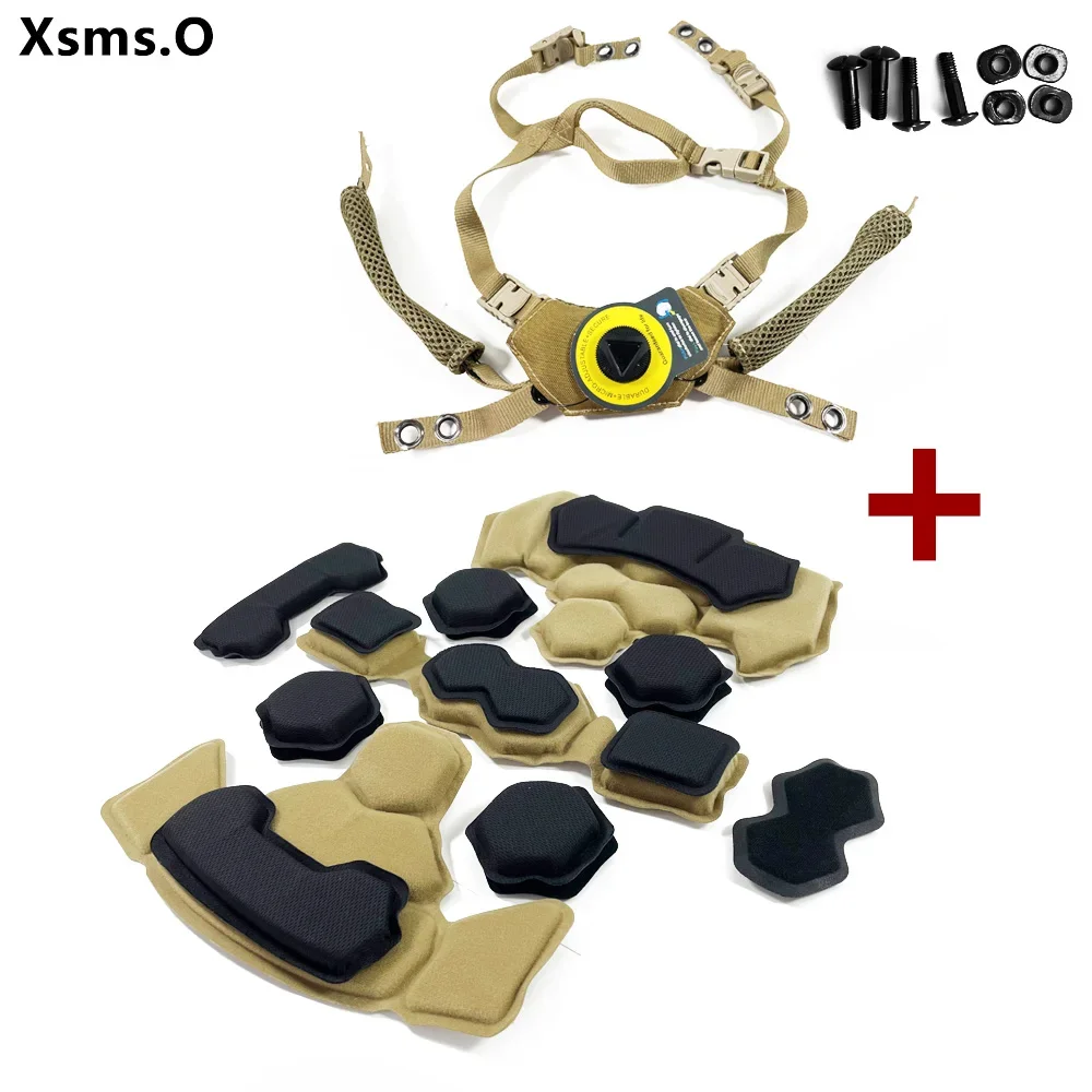 TacticalAirsoftPaintballHelmetSuspensionSystemProtectivePadsGen4MemoryFoamPadfor