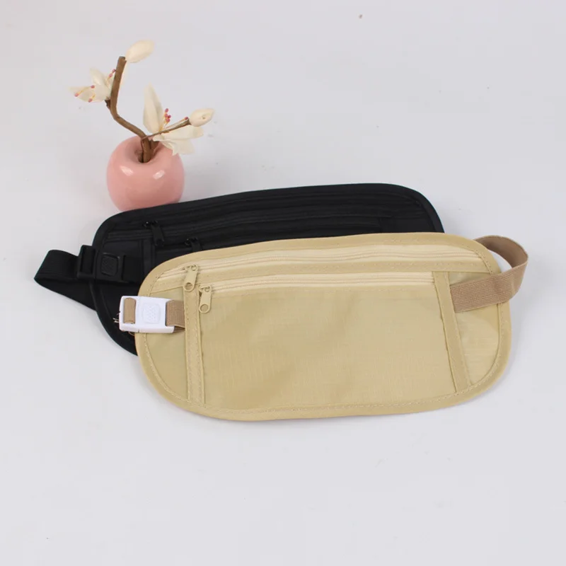 Invisible Travel Waist Packs Pouch for Passport Money Belt Bag Hidden Security Wallet waist belt