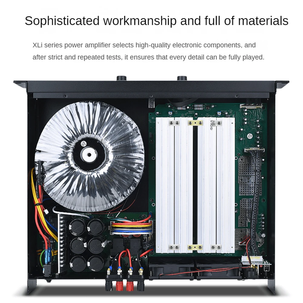 XLi 시리즈 2x1000w 전문 파워 앰프 오디오 DJ 장비 서브우퍼 앰프 라인 어레이 스피커 프리앰프