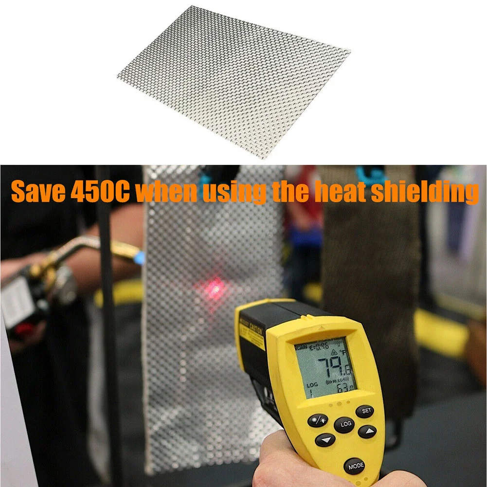 

Heat Insulation Embossed Aluminum Heat Shield 300mm X 500mm Firewal Floor Pan Fuel Tank Silver Auto Temperature Isolated Sticker