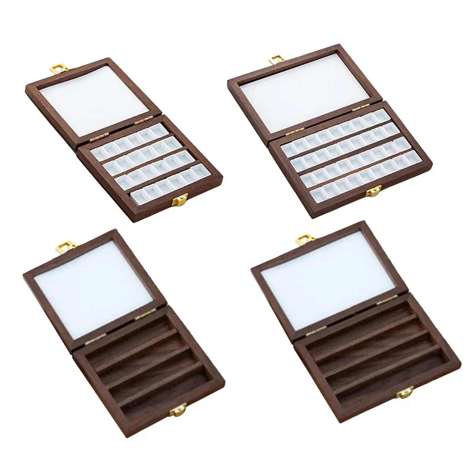

Empty Watercolor Palette with Mixing Area Portable Watercolor Paint Palette Box with Lid Paint Pallet for Painters Students