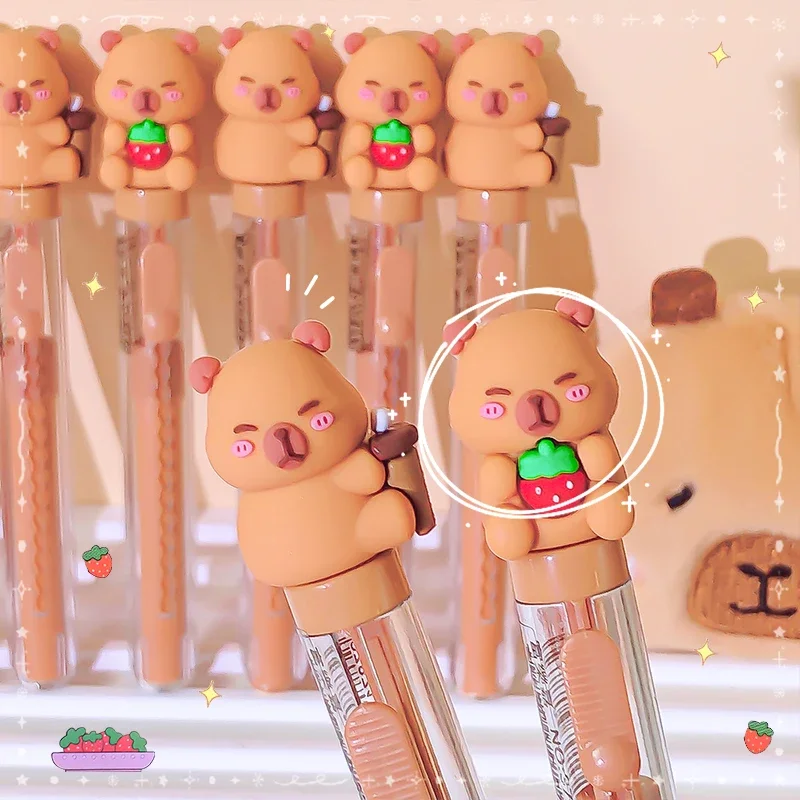 2 Pcs capybara 다시 학교 장비 사무용품 지우개 고무 카와이 문구 용품 귀여운 물건