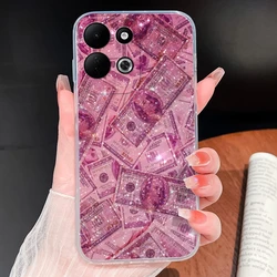 Cute Bunny Cartoon Soft Silicone Shockproof Transparent Phone Case - Redmi 17C 5G (U1263)