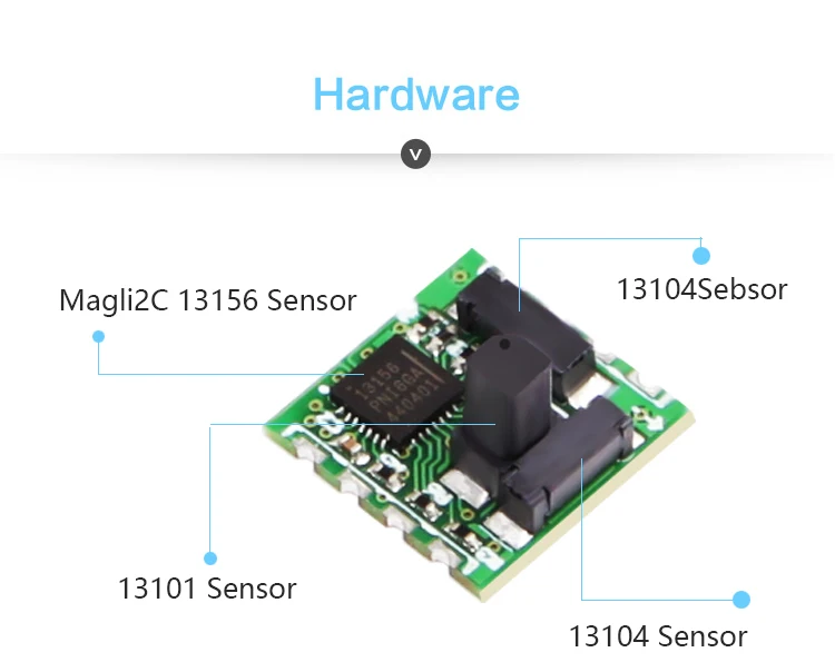 WitMotion High-Precision RM3100 Military-grade Magnetometer Sensor Magnetic Field Module Digital Electronic Compass For MCU