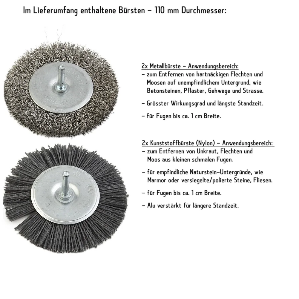 

Metal Brush Wire Brush Accessories Bylon EFB Model 2022 Electric Joint Brush Extensive Set Spare Parts Brand New