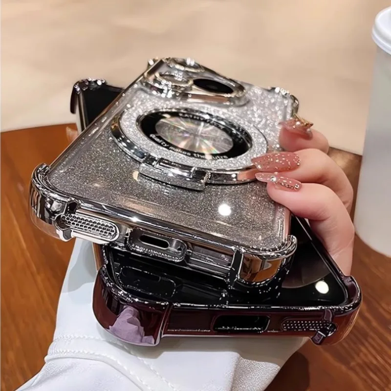Luxury Glitter Bracket Phone Case - Stylish Protective Cover