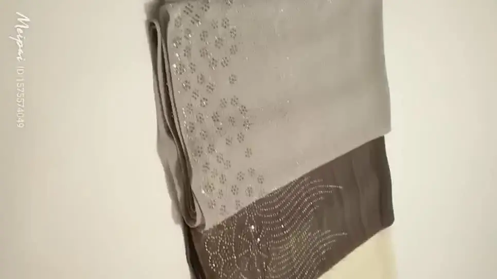 Sciarpa Hijab Elegante Con Perline Sciarpa Hijab Donna Con Perline E Pizzo - Per Matrimoni Musulmani, Avvolgente, Bling, Elegante Cappello Nita - Foto 4